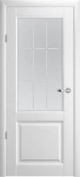 Межкомнатная дверь Эрмитаж 4 ПО (Белый/Квадро)