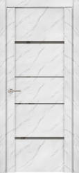 Межкомнатная дверь UniLine Loft 30039/1 ПО (Монте Белый/Серое зеркало)