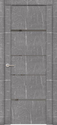 Межкомнатная дверь UniLine Loft 30039/1 ПО (Торос Серый/Серое зеркало)