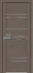 Межкомнатная дверь UniLine Soft touch 30032 ПО (Софт Тортора/Серое зеркало)