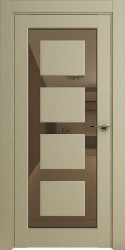 Межкомнатная дверь Neo 00001 ПО (Серена Керамик/Бронзовое зеркало)