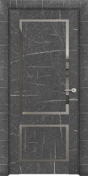 Межкомнатная дверь Neo Loft 301 ПО (Торос Графит/Серое зеркало)
