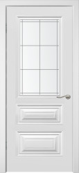 Межкомнатная дверь Симпл-3 ПО (Белая эмаль)