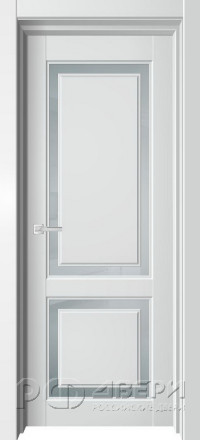 Межкомнатная дверь SKY ПО (Белый бархат/Сатинат)