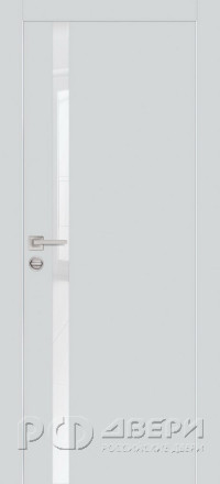 Межкомнатная дверь PX-8 AL молдинг кромка с 4-х ст. (Агат/Белоснежный лакобель)