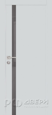 Межкомнатная дверь PX-8 AL молдинг кромка с 4-х ст. (Агат/Серый лакобель)