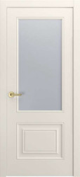 Межкомнатная дверь Версаль-1Ф ПО (Эмаль RAL 9010/Сатинат светлый)