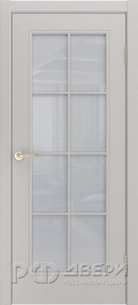 Межкомнатная дверь Версаль-Ф Loft ПО (Эмаль RAL 9010/Сатинат светлый)