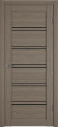Межкомнатная дверь Atum Pro 28 ПО (Brun Oak/Black Gloss)