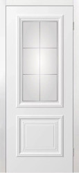 Межкомнатная дверь Симпл-6 ПО (Белая эмаль)