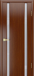 Межкомнатная дверь Модерн-2 ПО (Тёмный орех/Белый триплекс)
