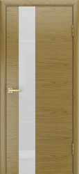 Межкомнатная дверь Гранд ПО (Дуб натуральный/Белый лакобель)