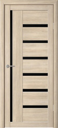 Межкомнатная дверь Мадрид ПО (Лиственница мокко/Черное)