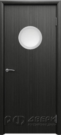 Межкомнатная дверь с иллюминатором Aquadoor ПО (Венге)