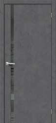 Межкомнатная дверь Порта-1.55 ПО (Slate Art/Mirox Grey)
