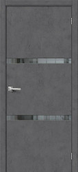 Межкомнатная дверь Порта-2.55 ПО (Slate Art/Mirox Grey)