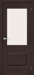 Межкомнатная дверь Прима-3 ПО (Wenge Melinga/White Сrystal)
