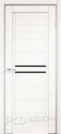 Межкомнатная дверь Next 2 ПО (Белый/Лакобель черное)