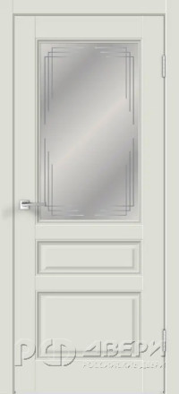 Межкомнатная дверь Villa 3V ПО (Светло-серый/Мателюкс)