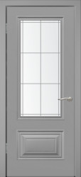 Межкомнатная дверь Симпл-2 ПО (Серая эмаль)