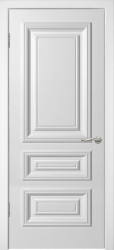 Межкомнатная дверь Дебют-3 ПГ (Белая эмаль)