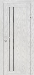 Межкомнатная дверь PSM-10 (Дуб скай бежевый/Серый лакобель)