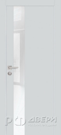 Межкомнатная дверь PX-10 AL кромка с 4-х ст. (Агат/Белоснежный лакобель)