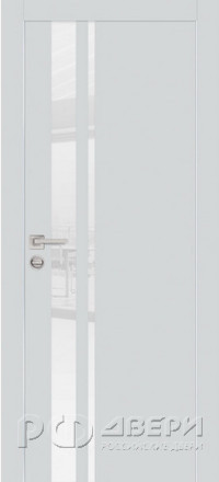 Межкомнатная дверь PX-16 AL кромка с 4-х ст. (Агат/Белоснежный лакобель)