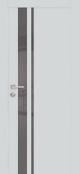 Межкомнатная дверь PX-16 AL кромка с 4-х ст. (Агат/Серый лакобель)