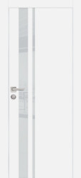 Межкомнатная дверь PX-16 AL кромка с 4-х ст. (Белый/Лунный лакобель)