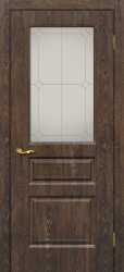 Межкомнатная дверь Версаль-2 ПО (Дуб корица/Сатинат)