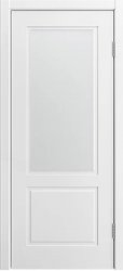 Межкомнатная дверь Капри-2 ПО (Белая эмаль/Сатинат)