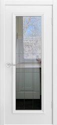 Межкомнатная дверь Скалино-1 ПО (Белая эмаль/Рефлектив)