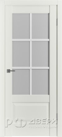 Межкомнатная дверь Emalex ER2 ПО (Midwhite/White cloud)