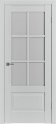 Межкомнатная дверь Emalex ER2 ПО (Steel/White cloud)