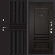 Входная металлическая дверь ФЛ-326 116 (Черный Кварц/Венге)