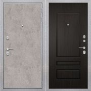 Входная металлическая дверь Лофт бетон 116 (Бетон светлый/Венге)