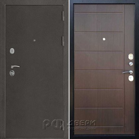 Входная металлическая дверь Галеон 2 (Темное серебро антик/Венге)