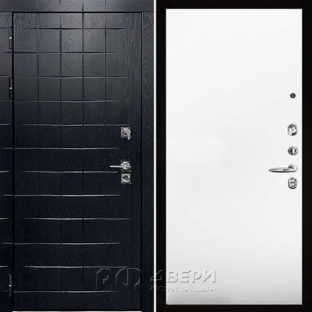 Входная металлическая дверь Сенатор ПЛЮС ALBERO BLACK Aurum (Альберо Блэк/Аляска гладкая)