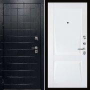 Входная металлическая дверь Сенатор ПЛЮС ALBERO BLACK Perfecto (Альберо Блэк/Бьянка Soft)