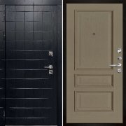 Входная металлическая дверь Сенатор ПЛЮС ALBERO BLACK Вена (Альберо Блэк/Нефрит)