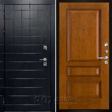 Входная металлическая дверь Сенатор ПЛЮС ALBERO BLACK Вена (Альберо Блэк/Античный дуб)
