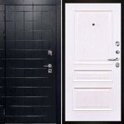 Входная металлическая дверь Сенатор ПЛЮС ALBERO BLACK Милан (Альберо Блэк/Ясень жемчуг)