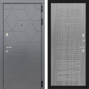 Входная металлическая дверь Cosmo 06 (графит софт/сандал серый)