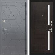 Входная металлическая дверь Cosmo 02 (графит софт/венге)