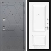 Входная металлическая дверь Cosmo 26 (графит софт/эмаль ral 9003)
