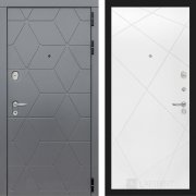 Входная металлическая дверь Cosmo 24 (графит софт/белый софт)