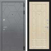 Входная металлическая дверь Cosmo 12 (графит софт/беленый дуб)