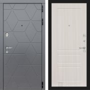 Входная металлическая дверь Cosmo 03 (графит софт/сандал белый)