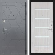 Входная металлическая дверь Cosmo 01 (графит софт/сандал белый)